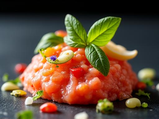 Piatto gourmet esotico